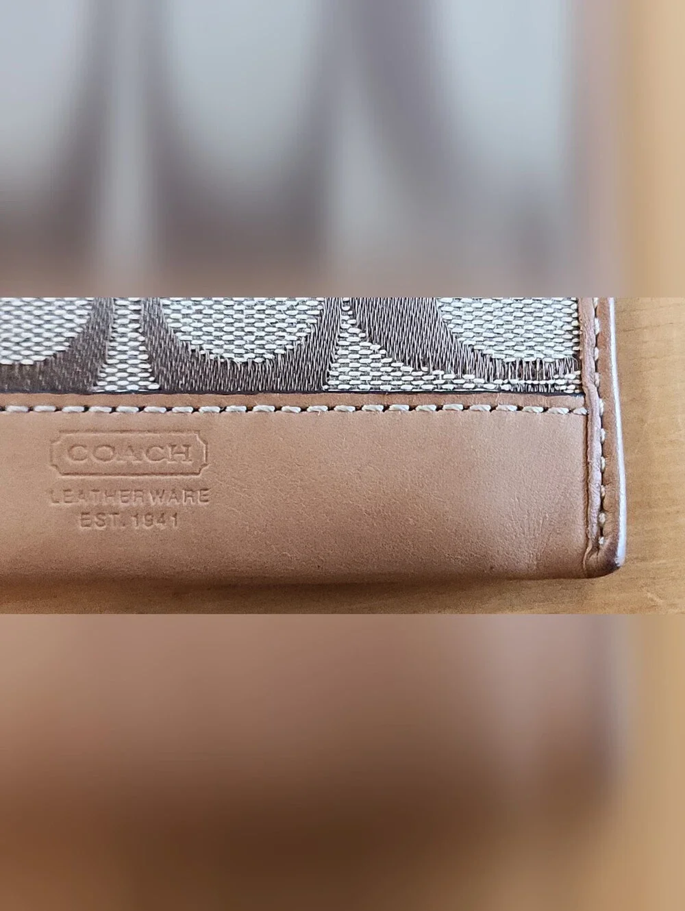 Coach Y2K Signature Canvas Card Case